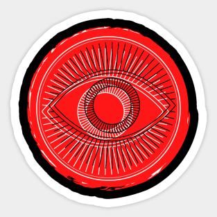 Evil Eye Symbol – Red Sticker